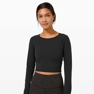 NWT Lululemon Ever Elated Cropped Long Sleeve Nulu